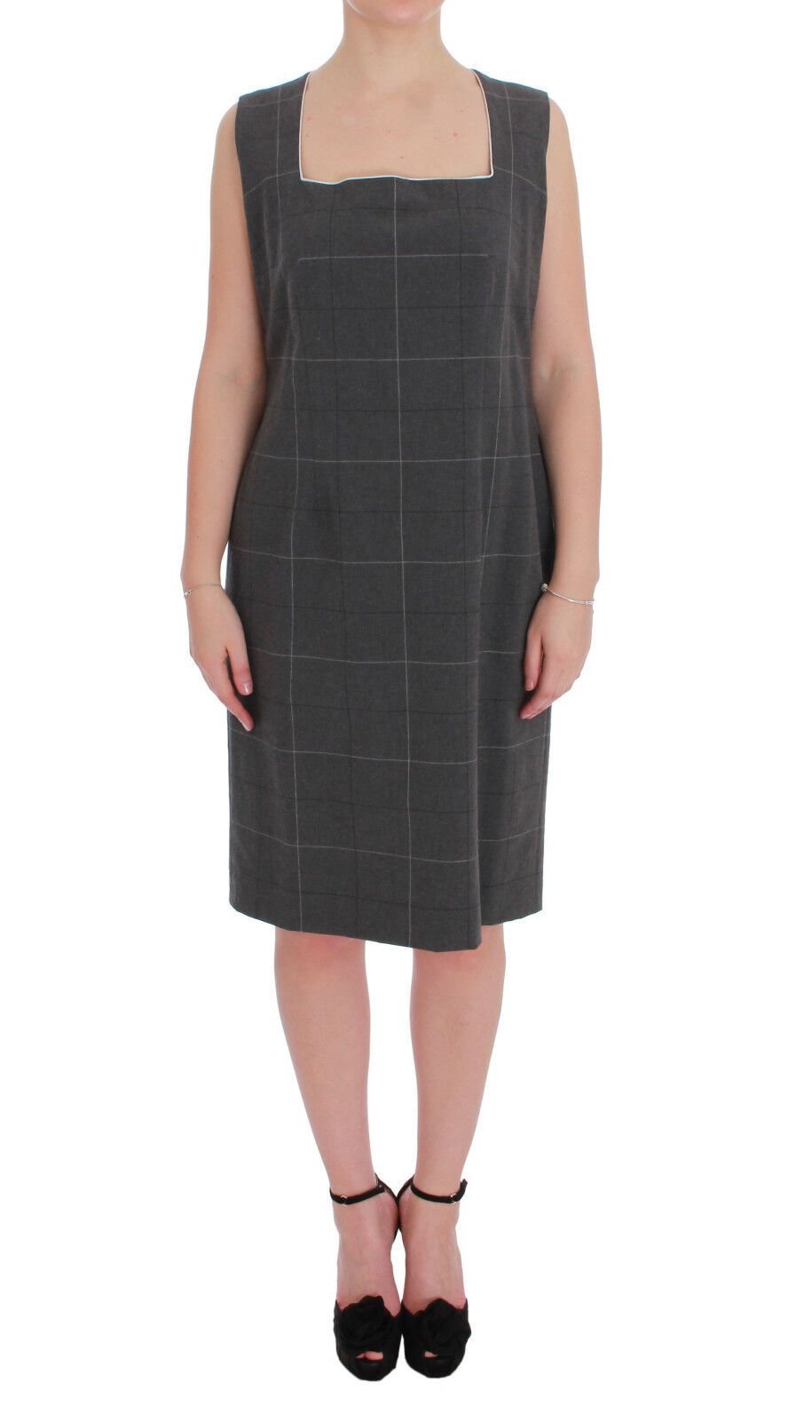 Elegant Checkered Cotton-Blend Suit Set