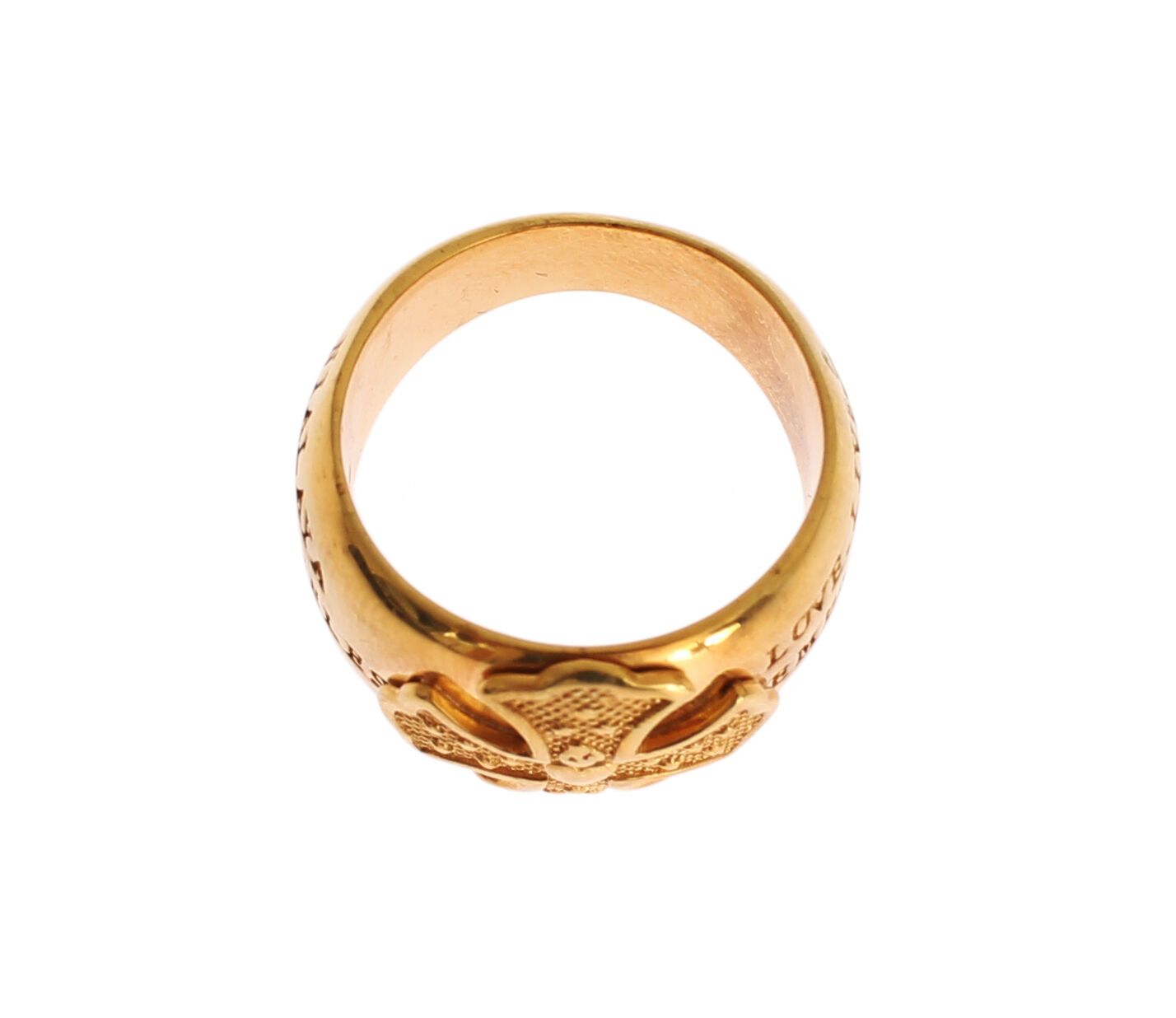Glamorous Gold-Plated Sterling Silver Ring
