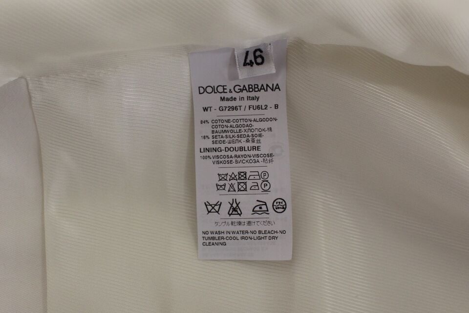 Elegant White Cotton Silk Dress Vest