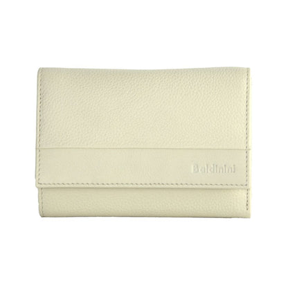 Elegant Cream Calfskin Wallet