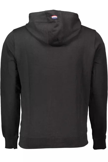 Classic Hooded Cotton Sweatshirt in Black