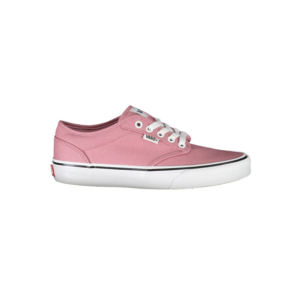 Chic Pink Sneakers with Contrast Laces