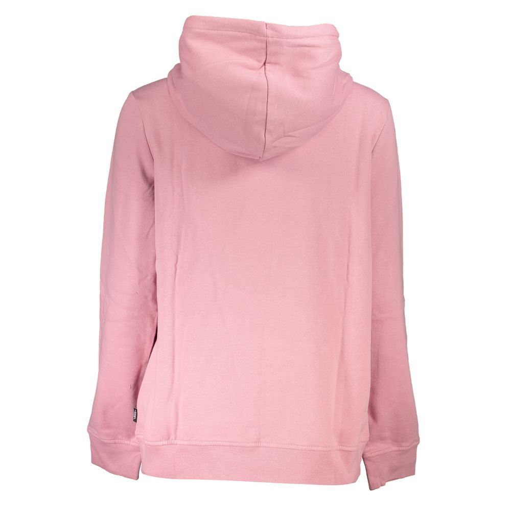 Chic Pink Hooded Fleece Sweatshirt
