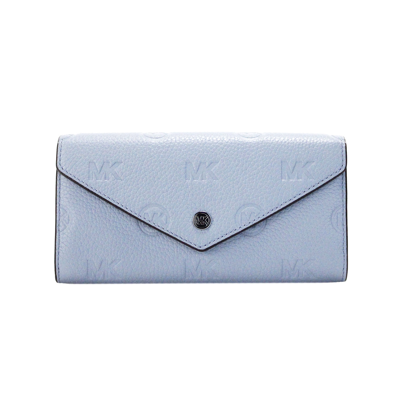 Jet Set Large Pale Blue Embossed Envelope Continental Clutch Wallet
