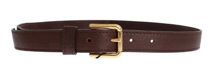 Brown leather belt