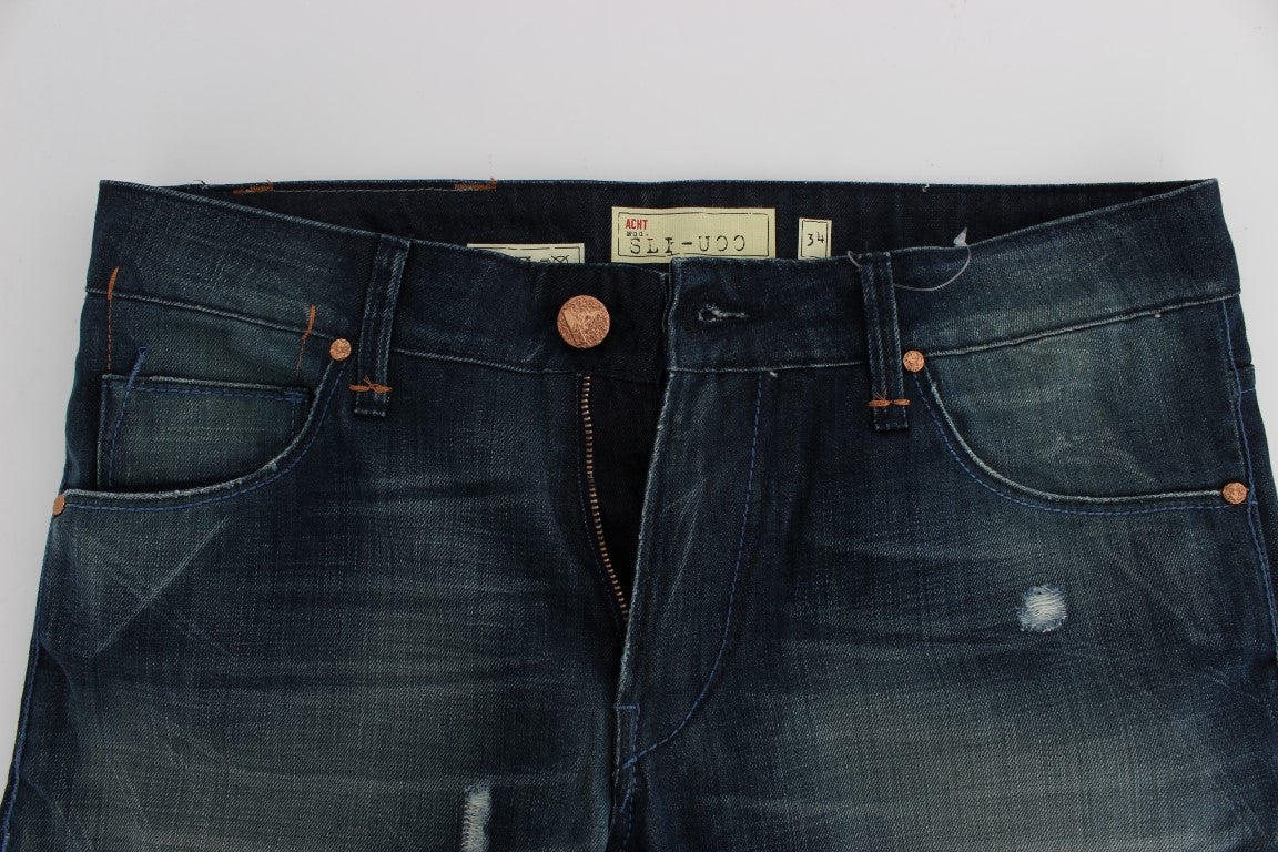 Sleek Slim Fit Italian Denim Jeans