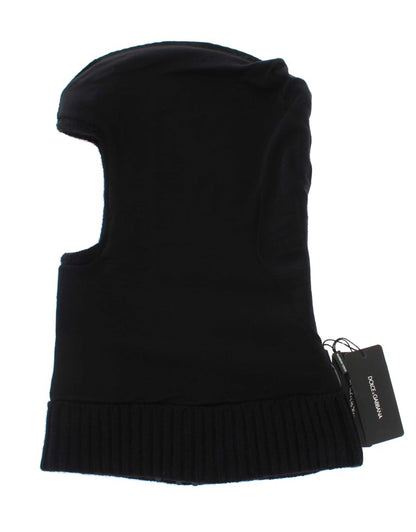 Elegant Black Sequined Hooded Scarf Wrap