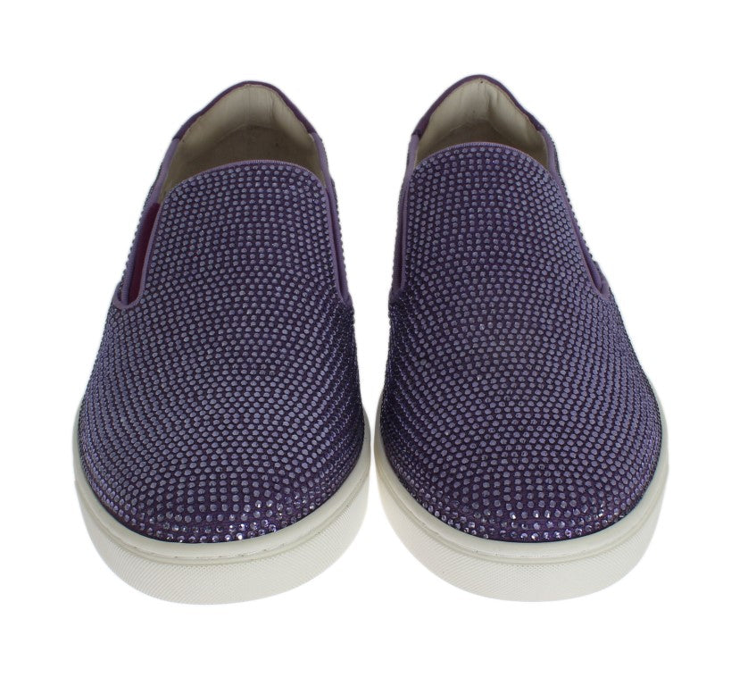 Elegant Purple Strass Fashion Sneakers