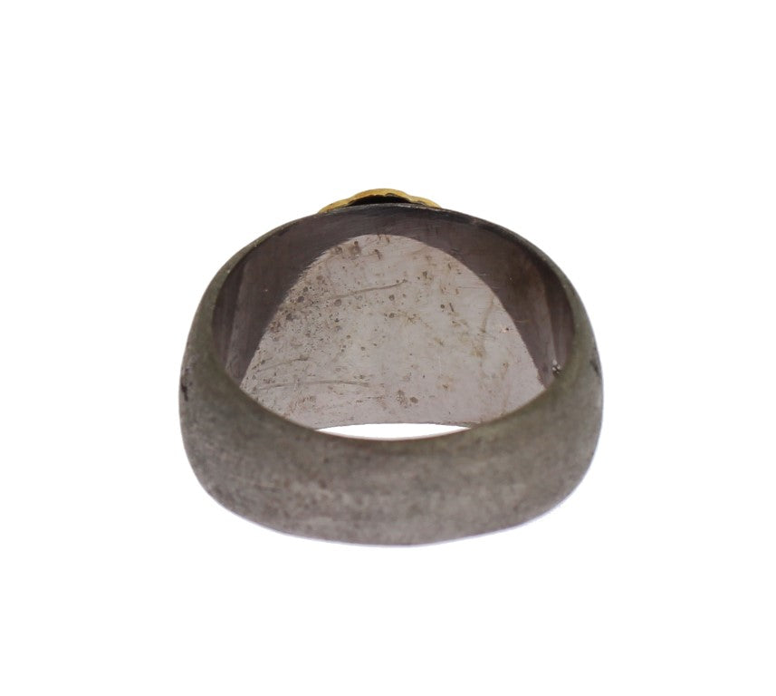 Gold Crest 925 Sterling Silver Ring