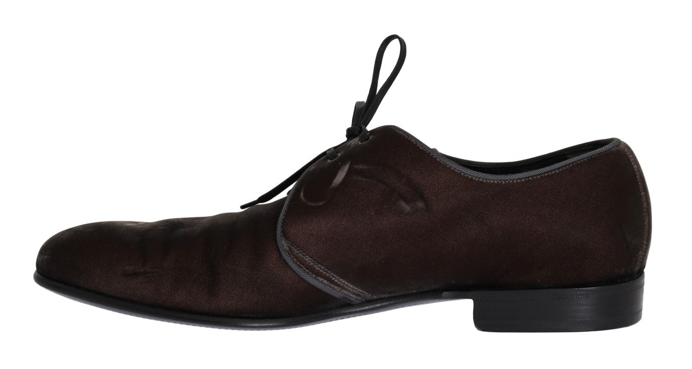 Brown Viscose Dress Laceups Formal Shoes