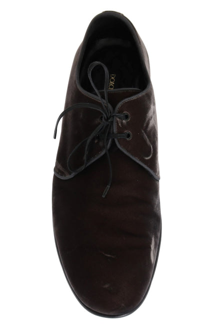 Brown Viscose Dress Laceups Formal Shoes