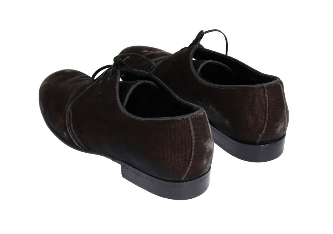 Brown Viscose Dress Laceups Formal Shoes