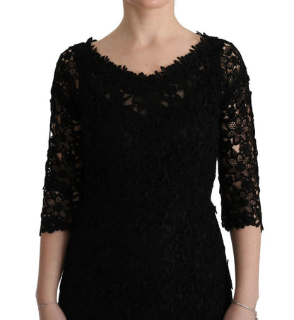 Elegant Black Sheath Dress with Silk Lining