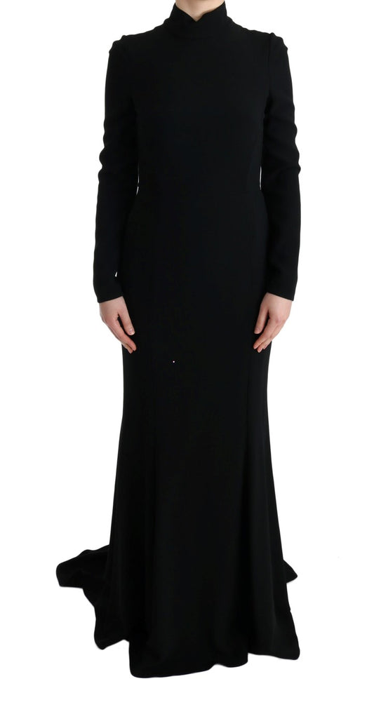 Elegant Full Length Sheath Gown in Black