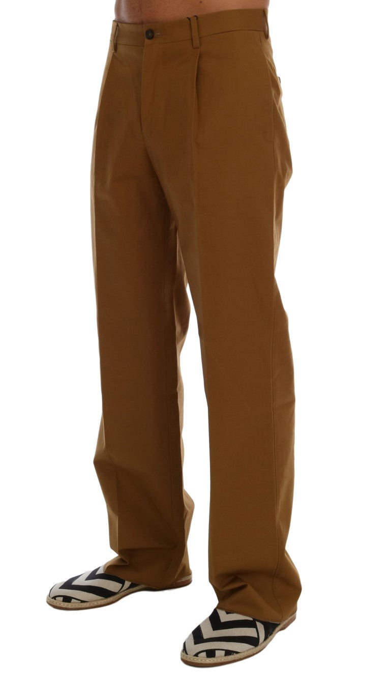 Elegant Brown Formal Trousers for Men