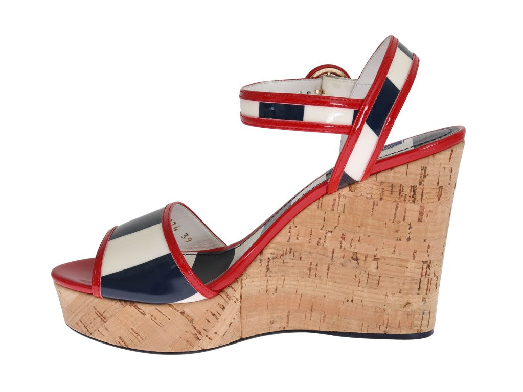 Red white and deals blue wedges