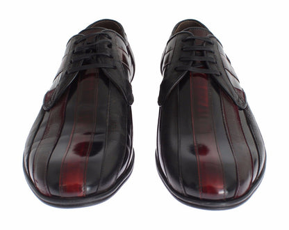 Black Bordeaux Leather Dress Formal Shoes