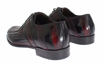 Black Bordeaux Leather Dress Formal Shoes