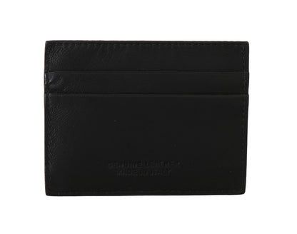Black Leather Cardholder Wallet