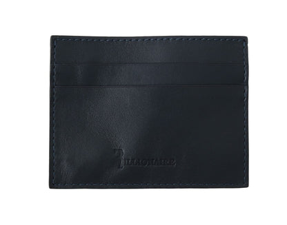 Opulent Blue Leather Men's Wallet