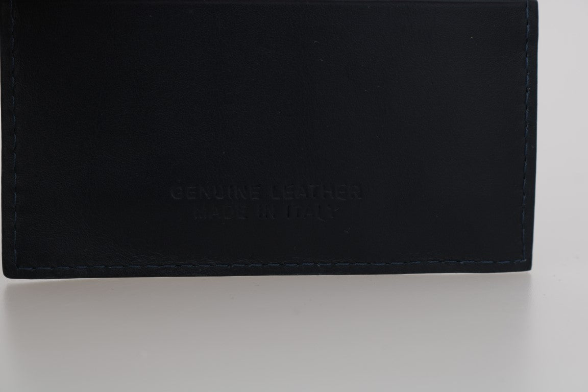 Opulent Blue Leather Men's Wallet