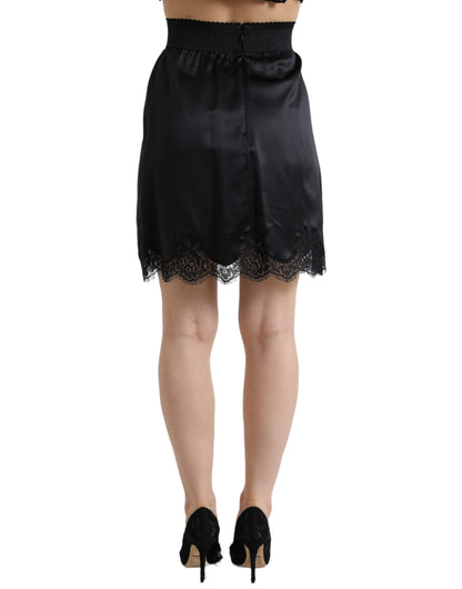 Elegant High Waist Lace Pencil Skirt