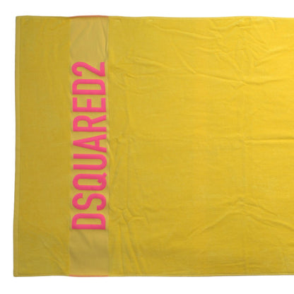 Sunshine Yellow Logo Beach Towel