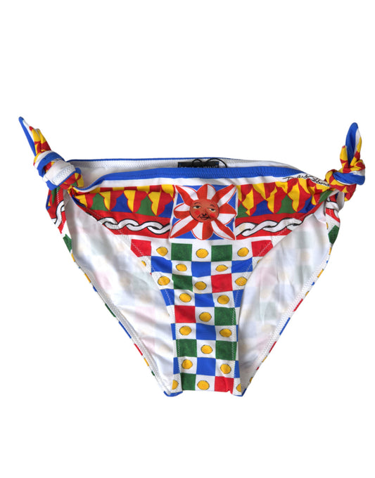 Multicolor Carretto Print Bikini Bottom