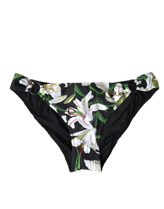Elegant Floral Print Bikini Bottoms - Swim In Style
