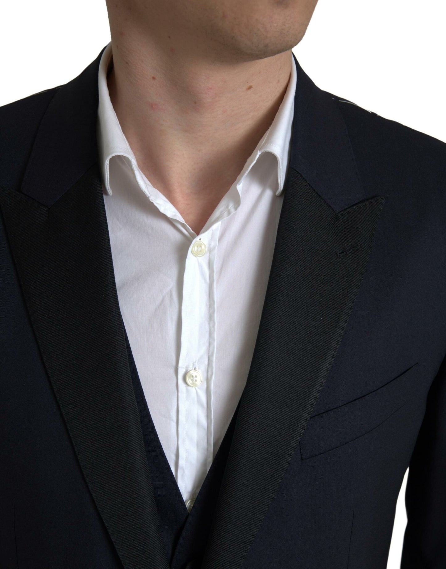 Elegant Blue & Black Martini Slim Fit Suit