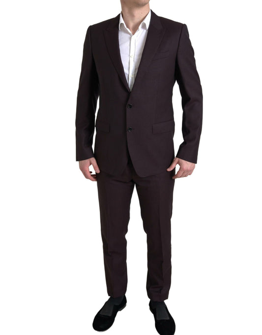 Maroon Martini Slim Fit 2-Piece Suit
