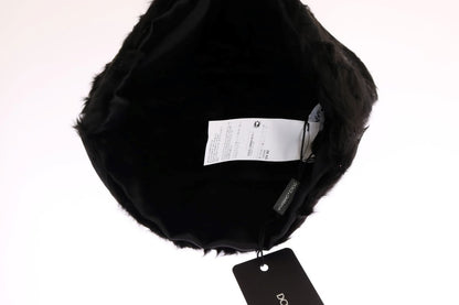 Elegant Black Xiangao Fur Beanie Hat