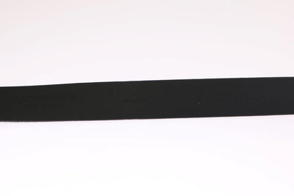 Black Pony Fur Leather Belt