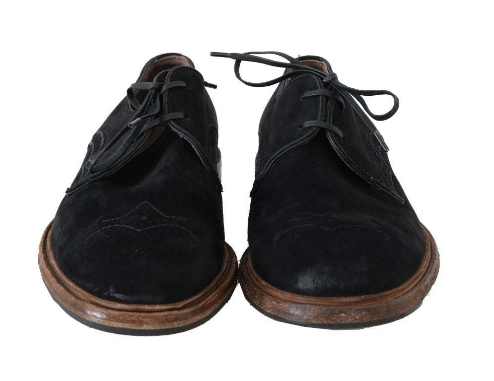 Black Suede Leather Formal Shoes