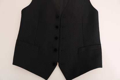Black Polka Dot Pattern Vest
