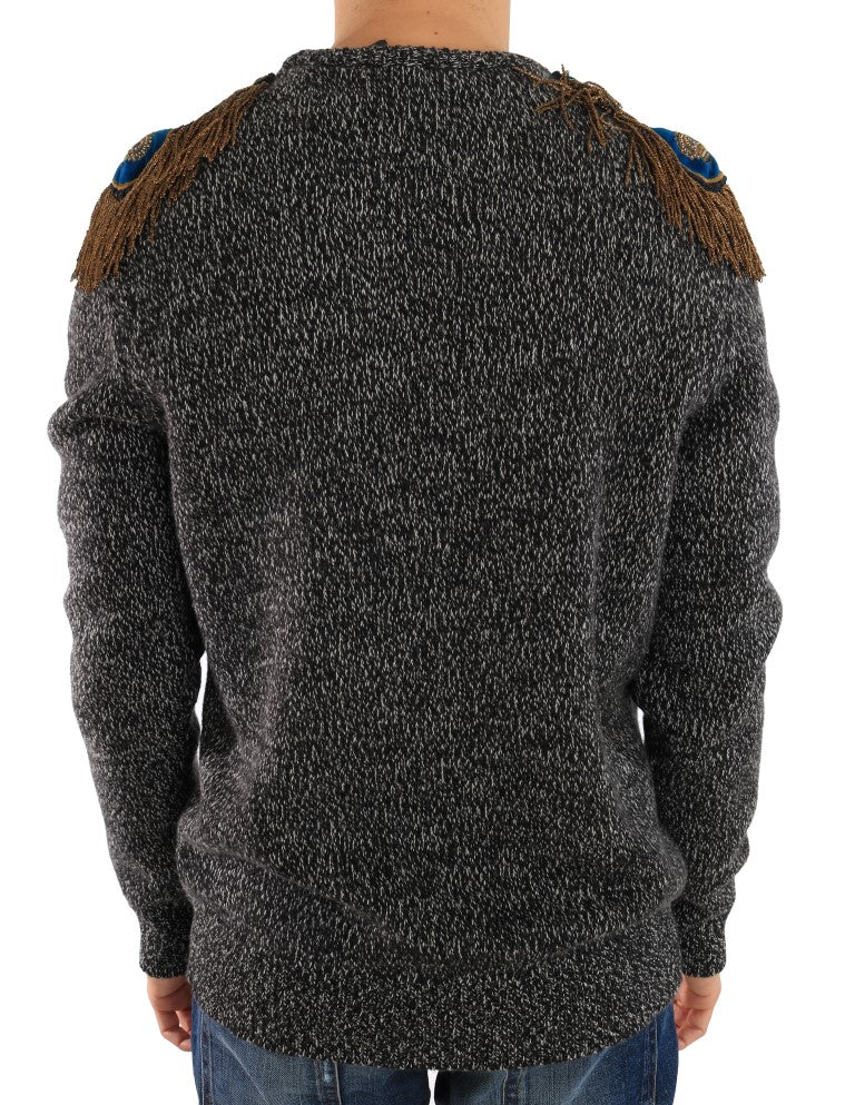 Gray Wool Cashmere Sweater