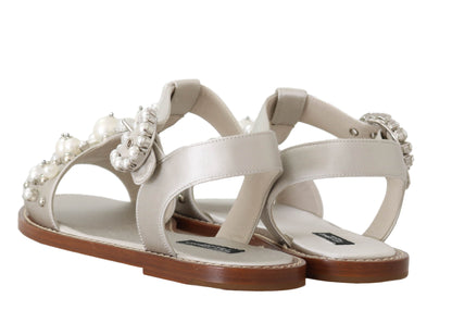 Silk Crystal Flats  sandals