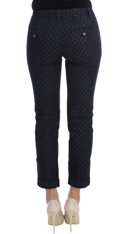 Chic Polka Dotted Capris Jeans