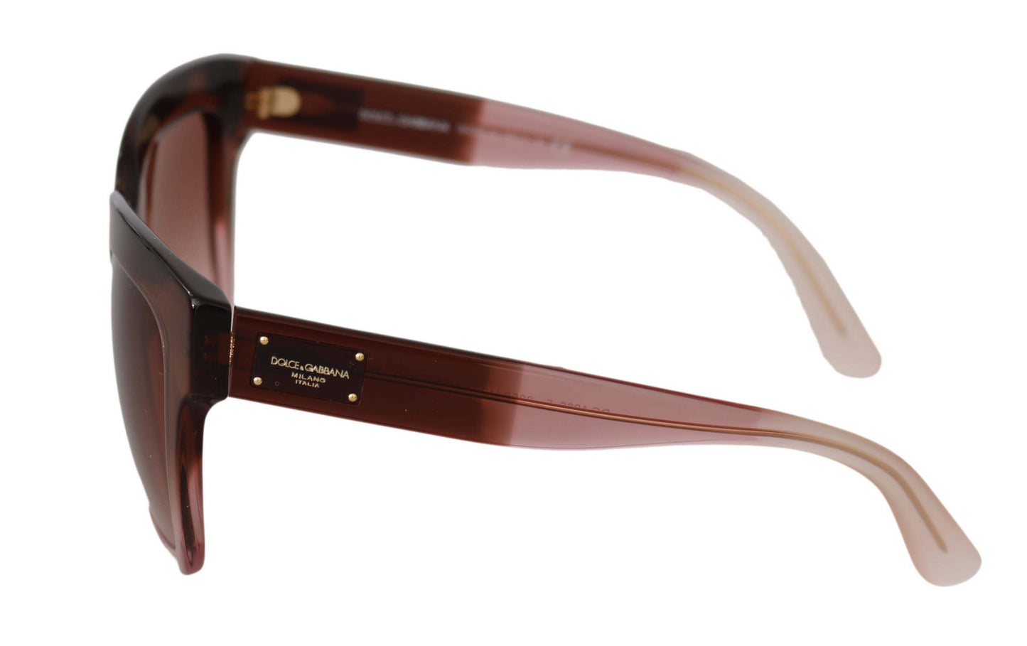 Pink DG4286-F Polarized Square Transparent Sunglasses