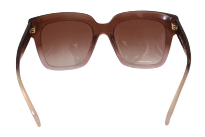 Pink DG4286-F Polarized Square Transparent Sunglasses