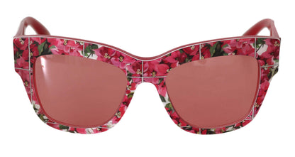 Pink DG4231 Floral Pattern Butterfly Sunglasses
