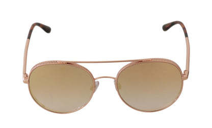 Gold Metal DG2199 Aviator Gradient Mirrored Sunglasses