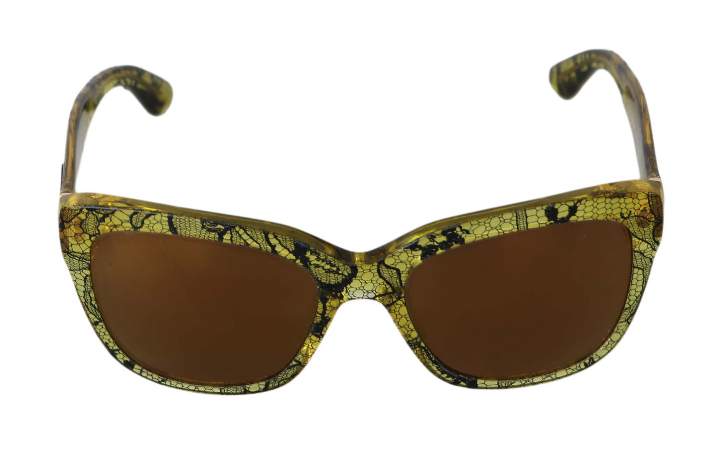 Yellow Transparent Lace DG4226 Butterfly  Sunglasses