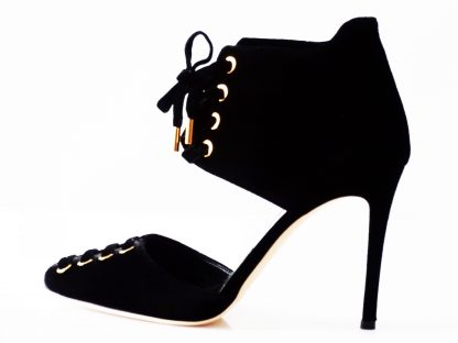Jimmy Choo Mari 100 Ladies Shoes Pumps Black Velvet