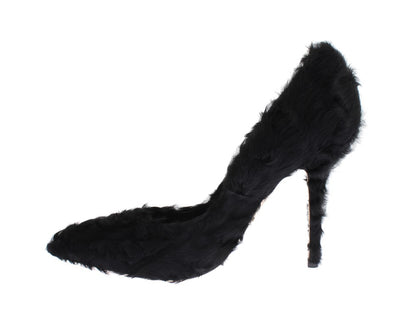 Black Sheepskin Bellucci Pumps