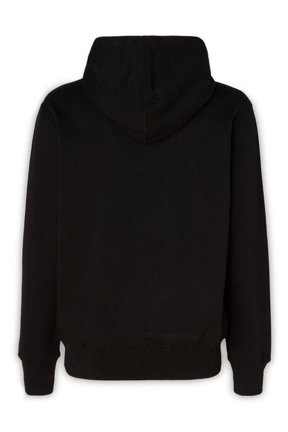 Stunning Hooded Black Cotton Sweatshirt