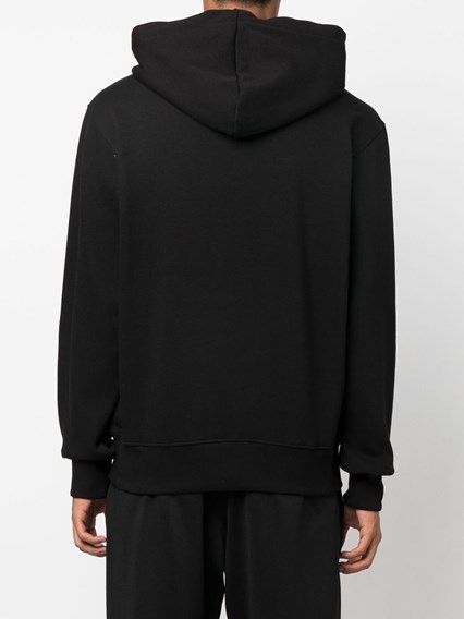 Chic Black Hooded Sweatshirt