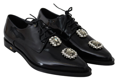 Crystal Embellished Derby Dress Shoes