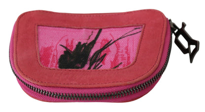 Elegant Pink Fabric Coin Wallet