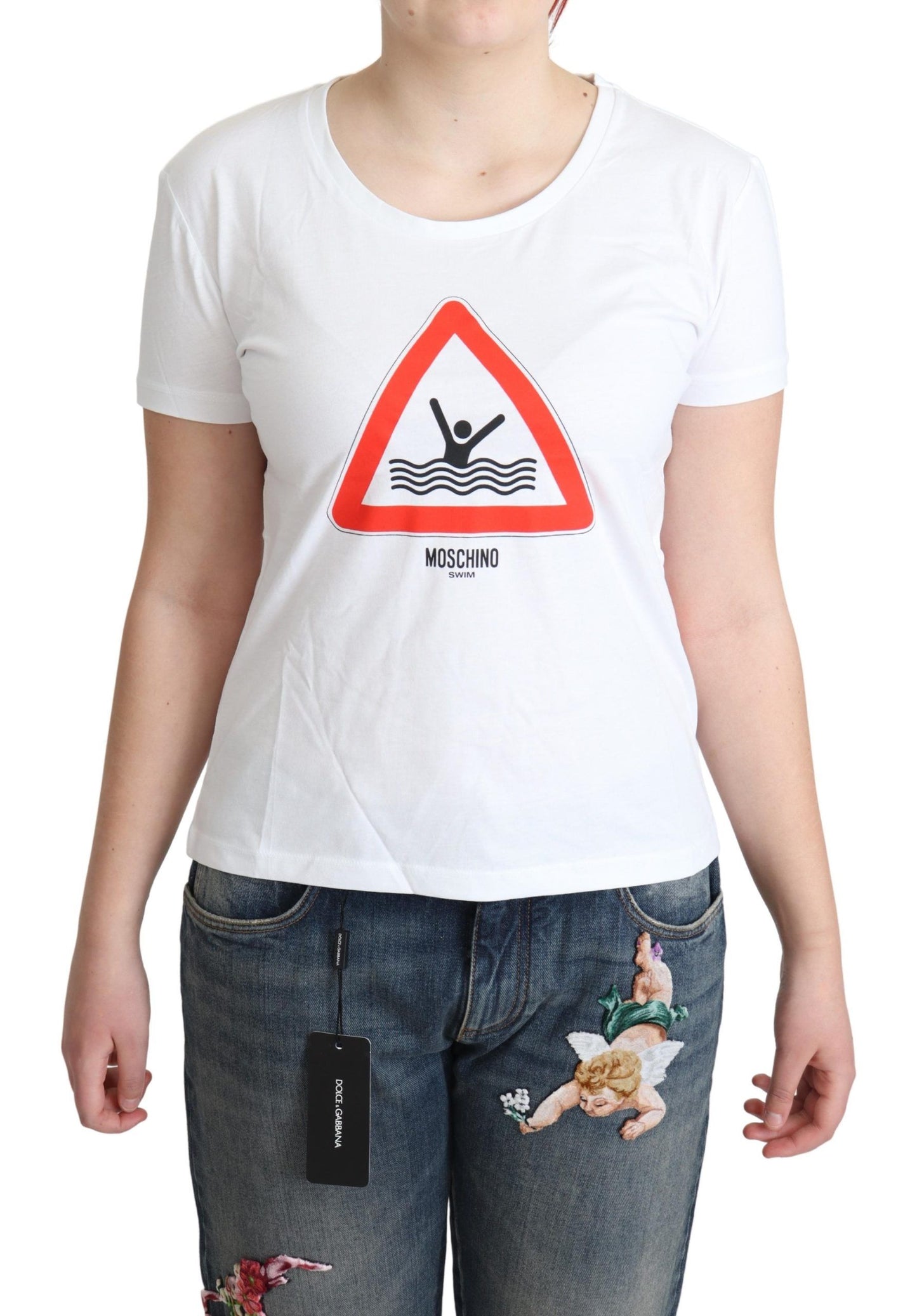 Chic Triangle Graphic Cotton Tee